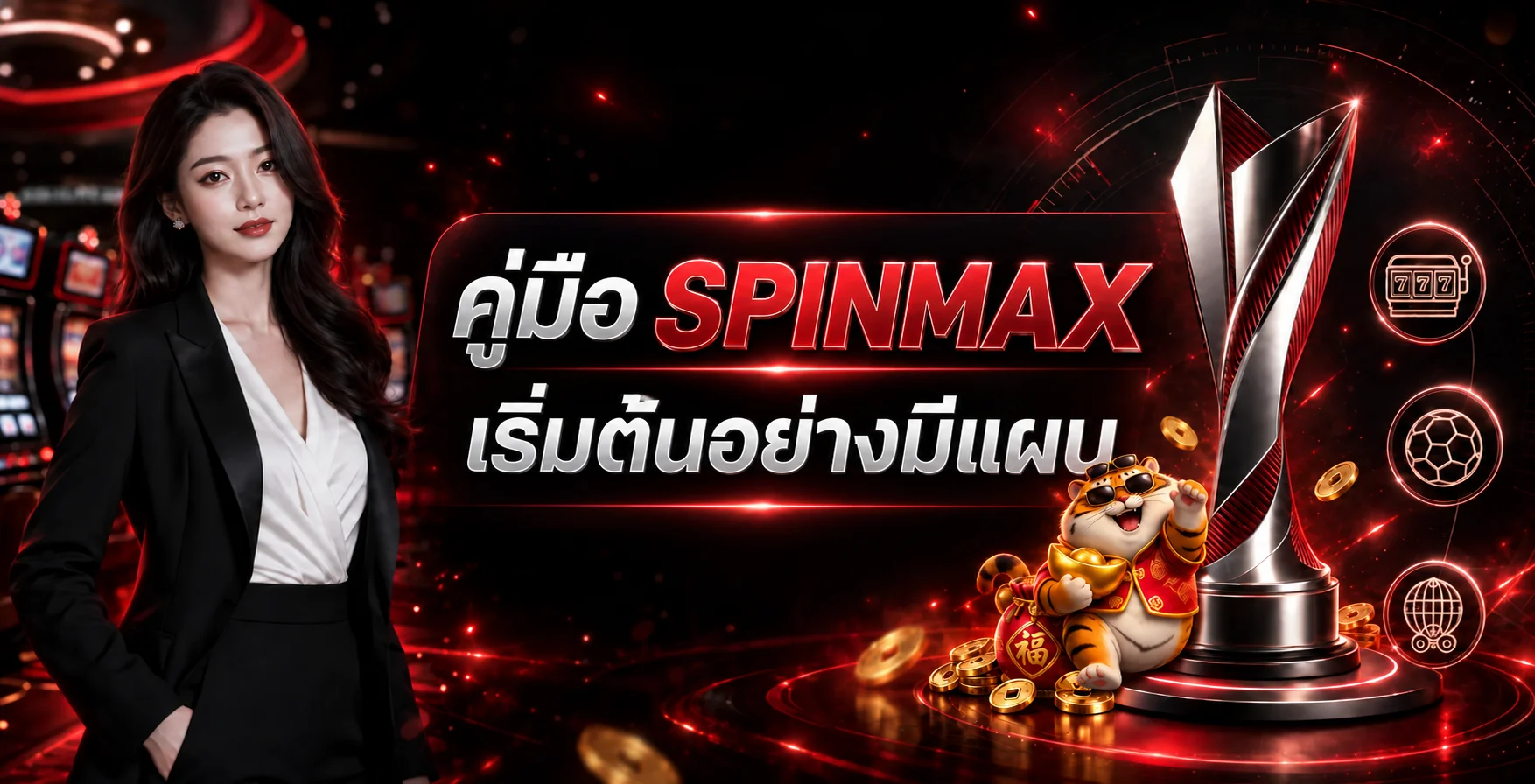SPINMAX คู่มือมือใหม่ | สมัคร เล่น และจัดงบ
